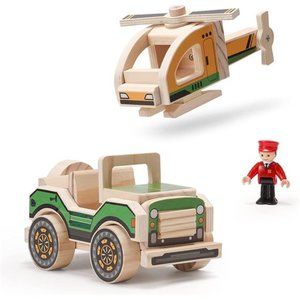SainSmart Jr. Woodworking Building Kit, 2-in-1 Kids STEM Projects Set